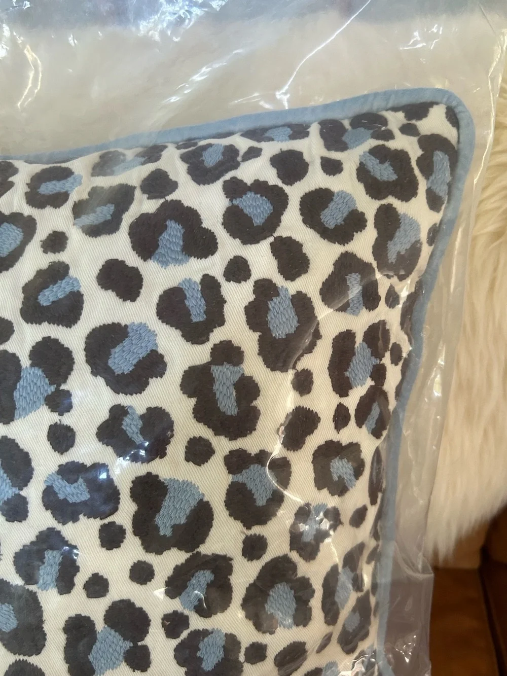 Anthropologie Ruthie Leopard Pillow